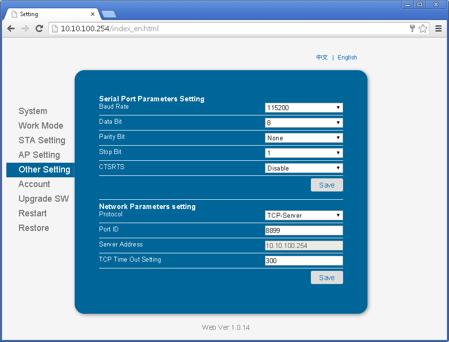 Arduino Wifi With Hi Flying HF-LPT100 / USR-WIFI232-T